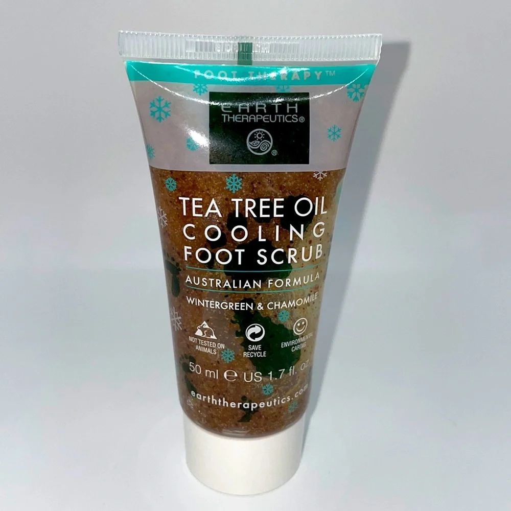 Earth Therapeutics Tea Tree Oil Cooling Foot Scrub